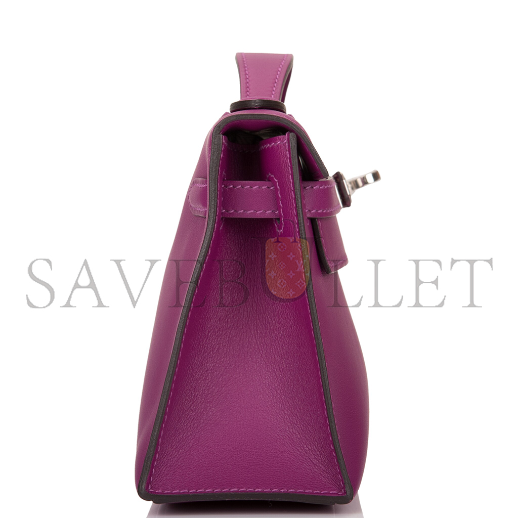 H**mes anemone swift mini kelly pochette palladium hardware (22*14*7cm)